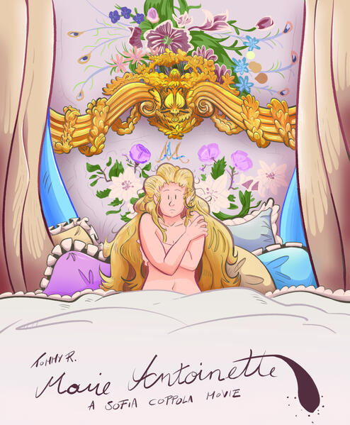 "Marie Antoniette" movie poster - Personal illustration